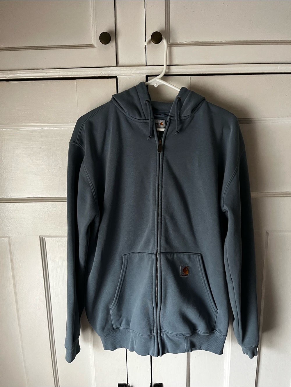 Carhartt - Slate Blue Fleece Lined Zip Sweatshirt - Men’s Size M